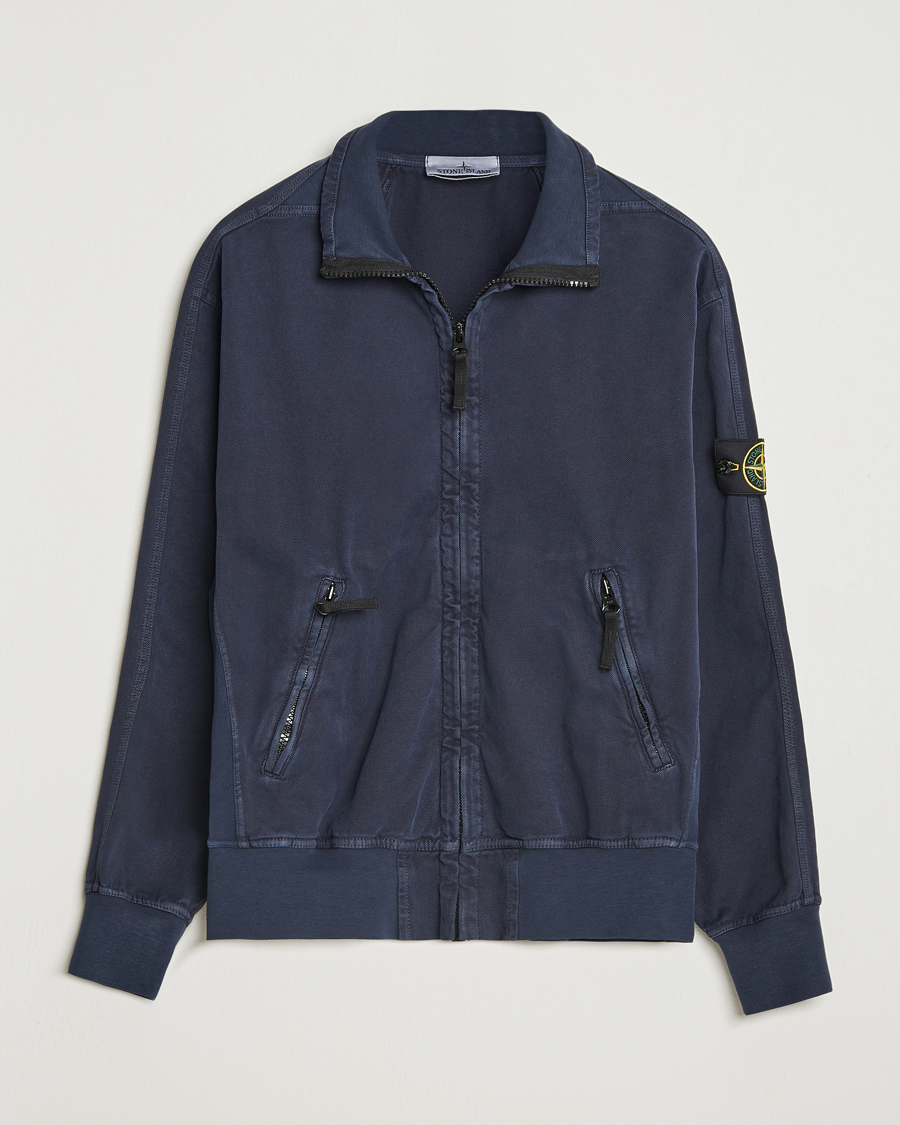 Herren | Jacken | Stone Island | Organic Panama Cotton Track Jacket Ink