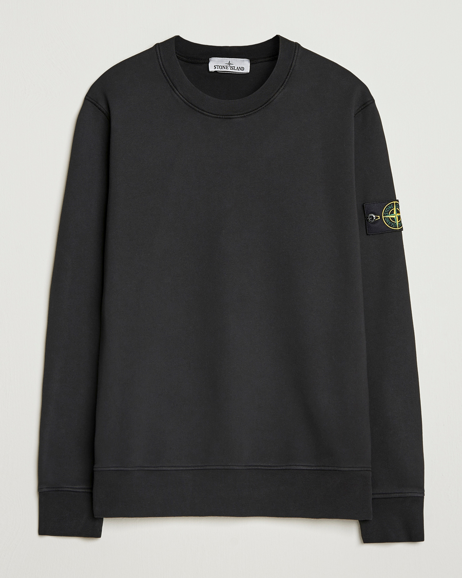 Herren | Pullover | Stone Island | Garment Dyed Fleece Sweatshirt Black