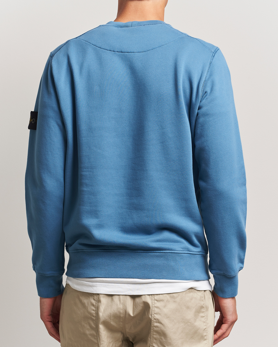 Herren | Pullover | Stone Island | Garment Dyed Fleece Sweatshirt Blue Acciaio
