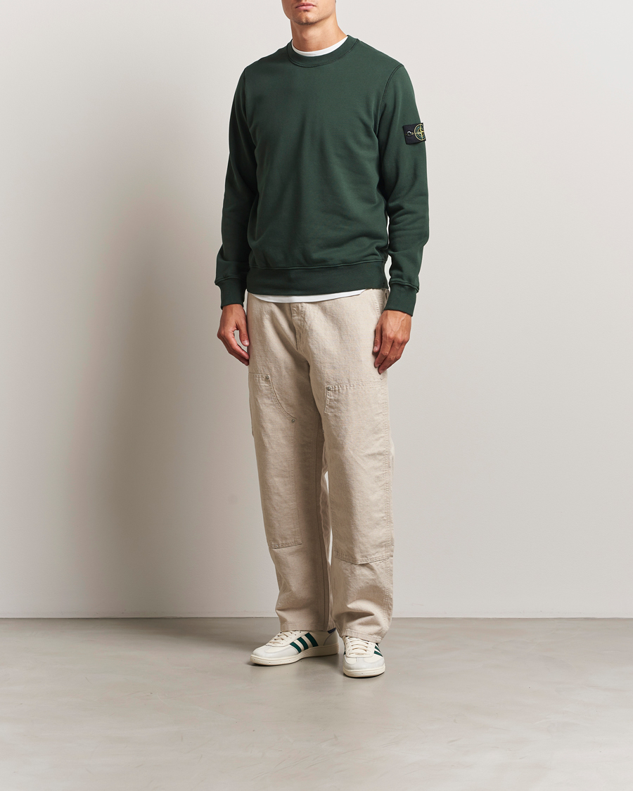 Herren | Pullover | Stone Island | Garment Dyed Fleece Sweatshirt Juniper