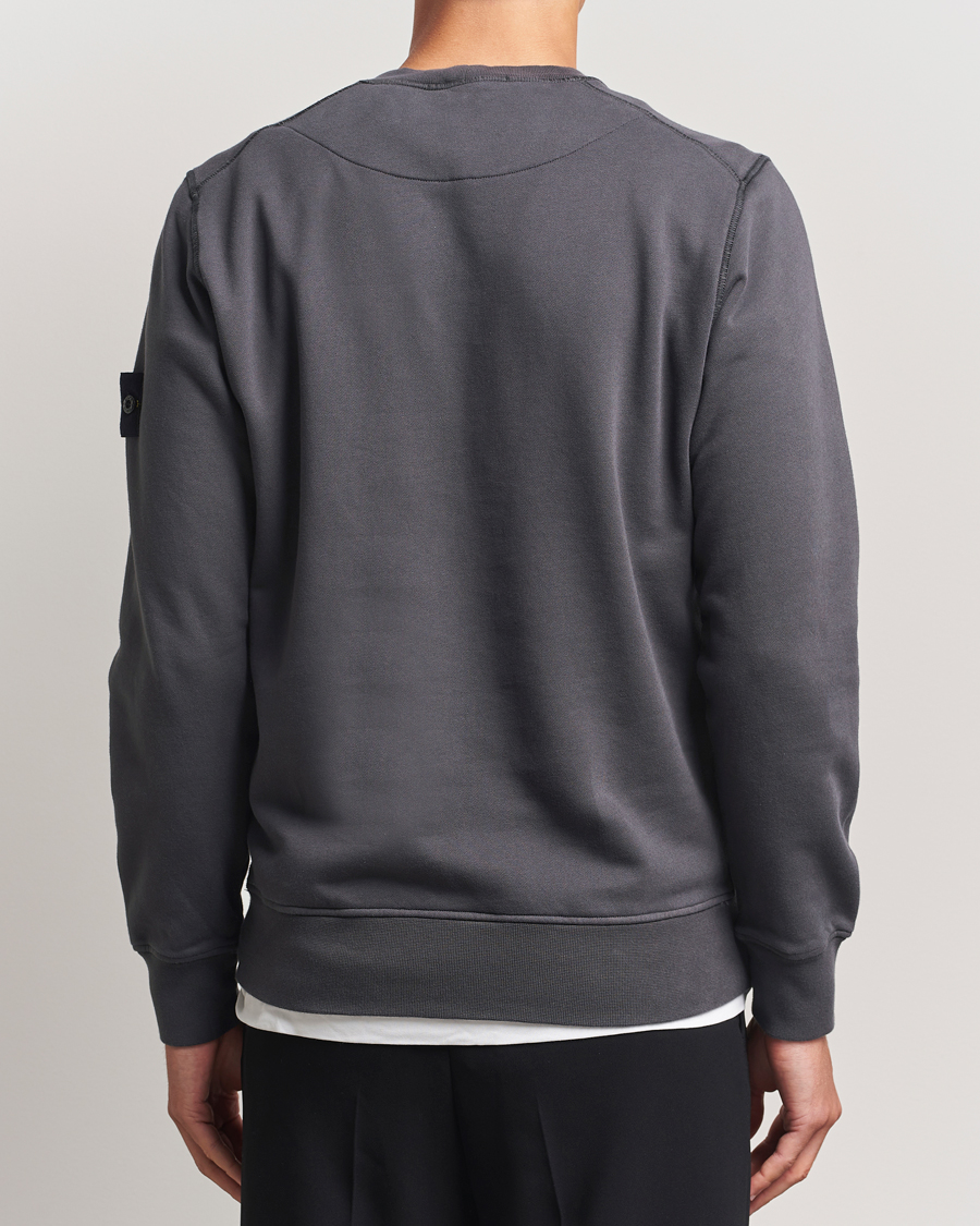 Herren | Pullover | Stone Island | Garment Dyed Fleece Sweatshirt Lead Grey