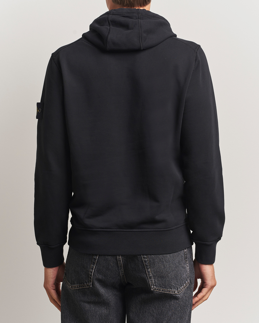 Herren | Pullover | Stone Island | Garment Dyed Fleece Hood Black