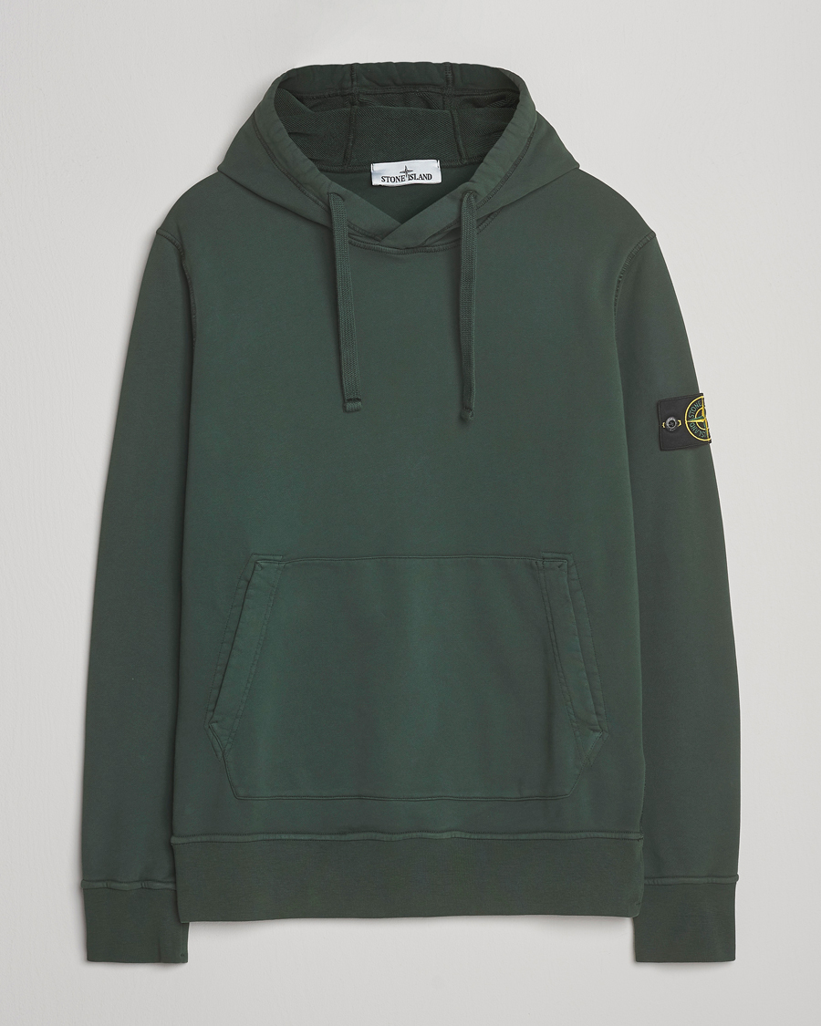 Herren | Pullover | Stone Island | Garment Dyed Fleece Hood Juniper