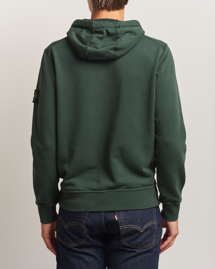 Herren | Pullover | Stone Island | Garment Dyed Fleece Hood Juniper