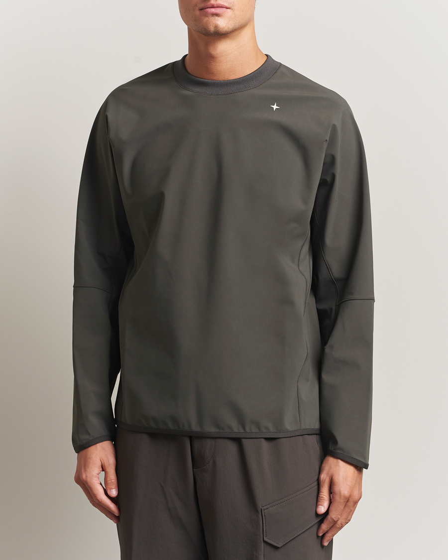Herren | Pullover | Stone Island | Stellina Technical Jersey Sweatshirt Lead Grey