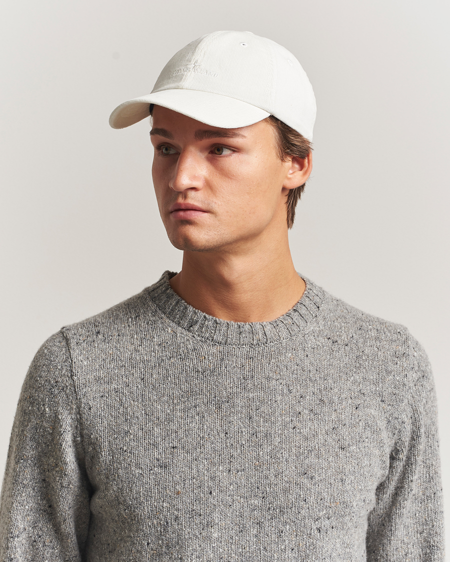Herren | Hüte & Mützen | Stone Island | Micro Cord Cotton Cap Ivory