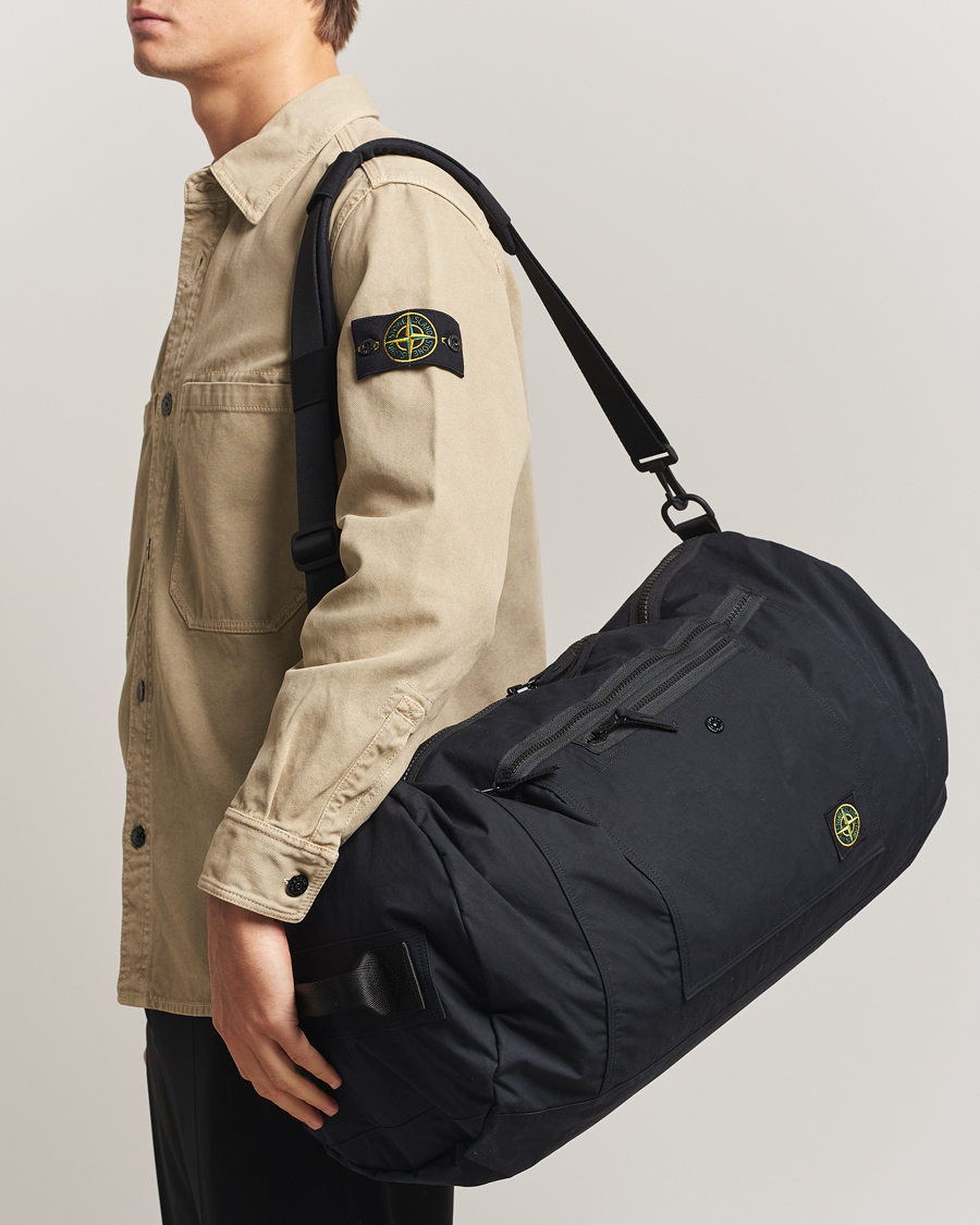 Herren | Taschen | Stone Island | Aluminum Tela Cotton Ripstop Weekendbag Black