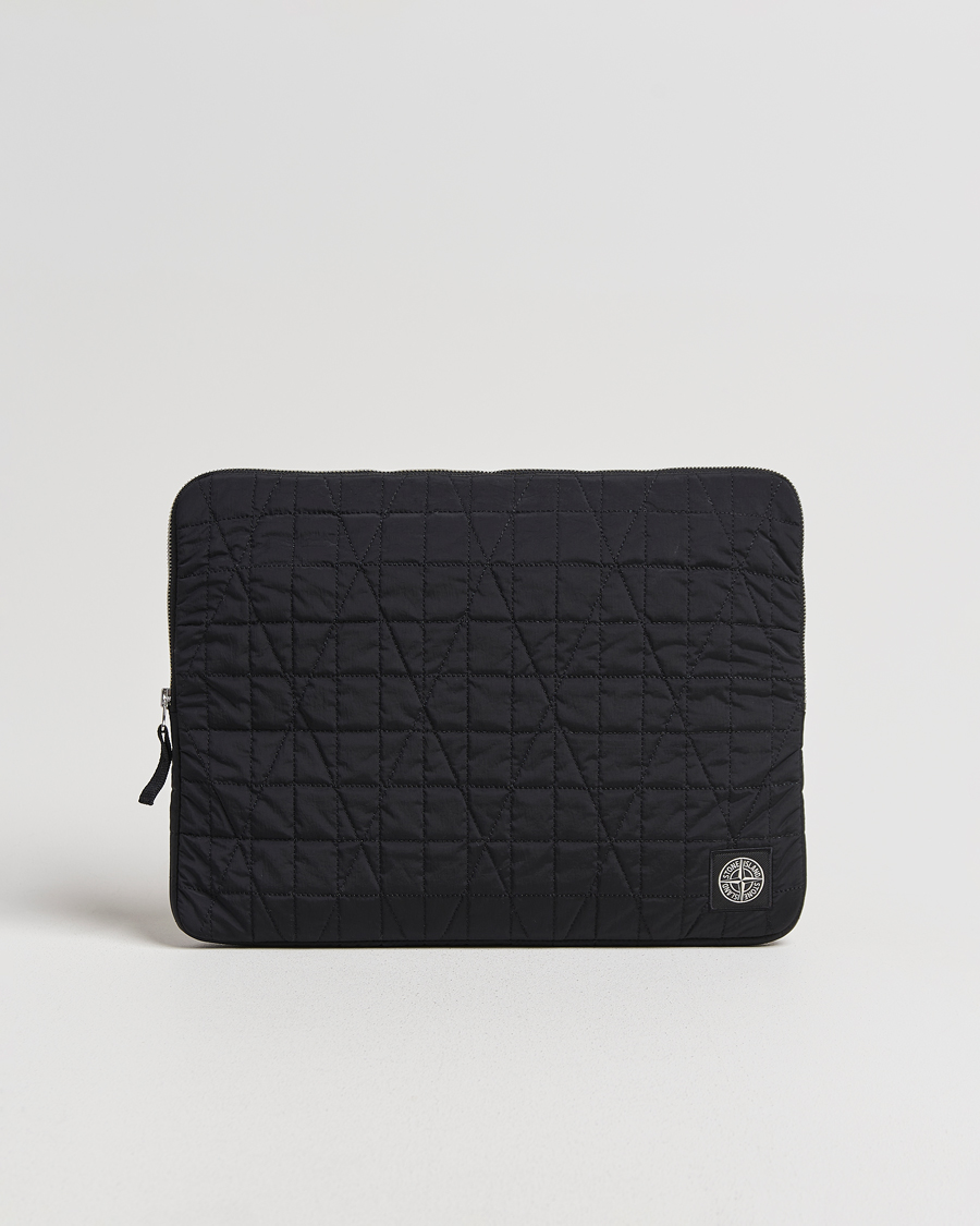 Herren | Taschen | Stone Island | Quilted Nylon Metal Laptop Case Black