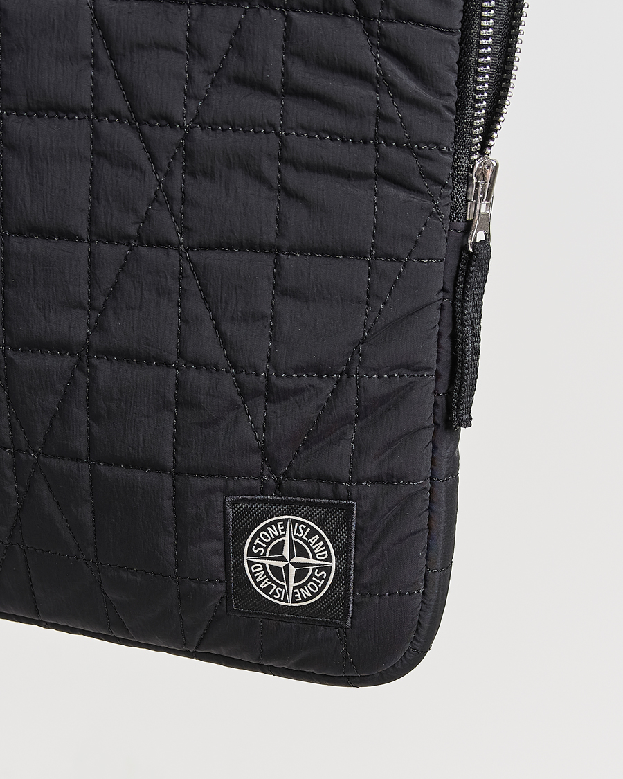 Herren | Taschen | Stone Island | Quilted Nylon Metal Laptop Case Black
