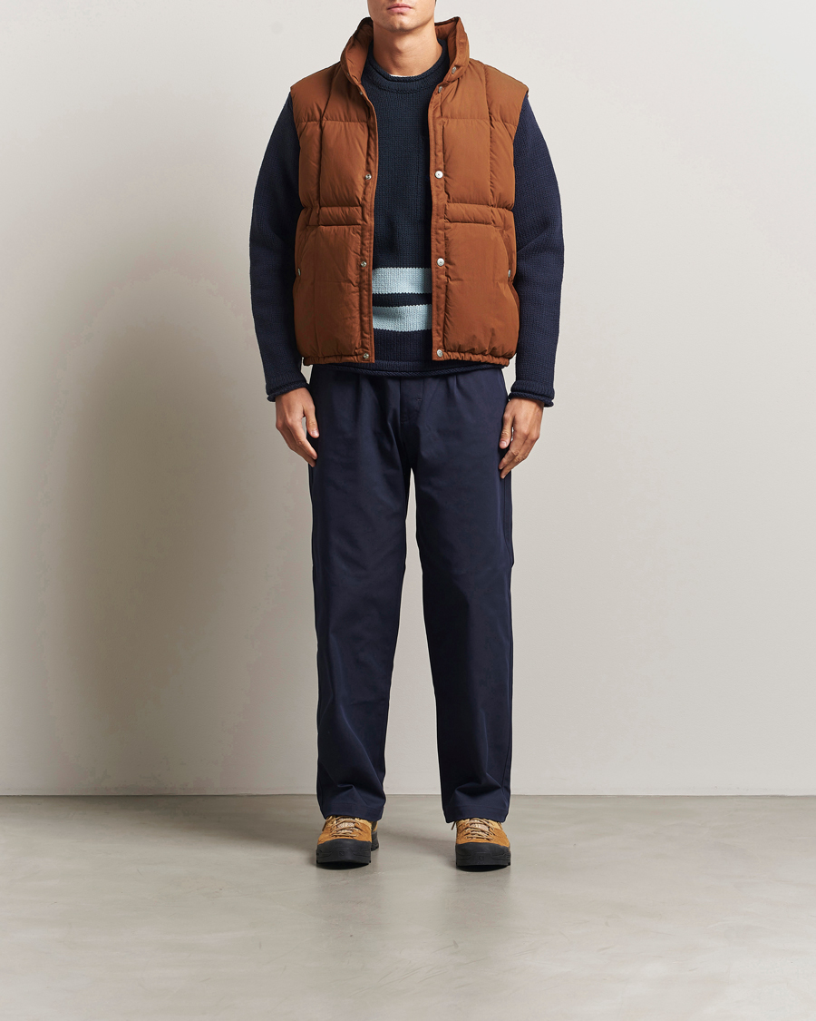 Herren | Westen | Stone Island | Marina Cotton/Nylon Tela Down Vest Tobacco