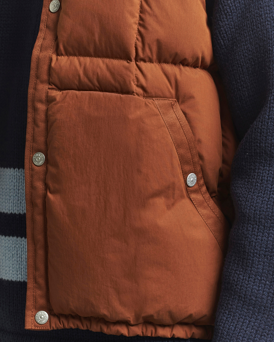 Herren | Westen | Stone Island | Marina Cotton/Nylon Tela Down Vest Tobacco