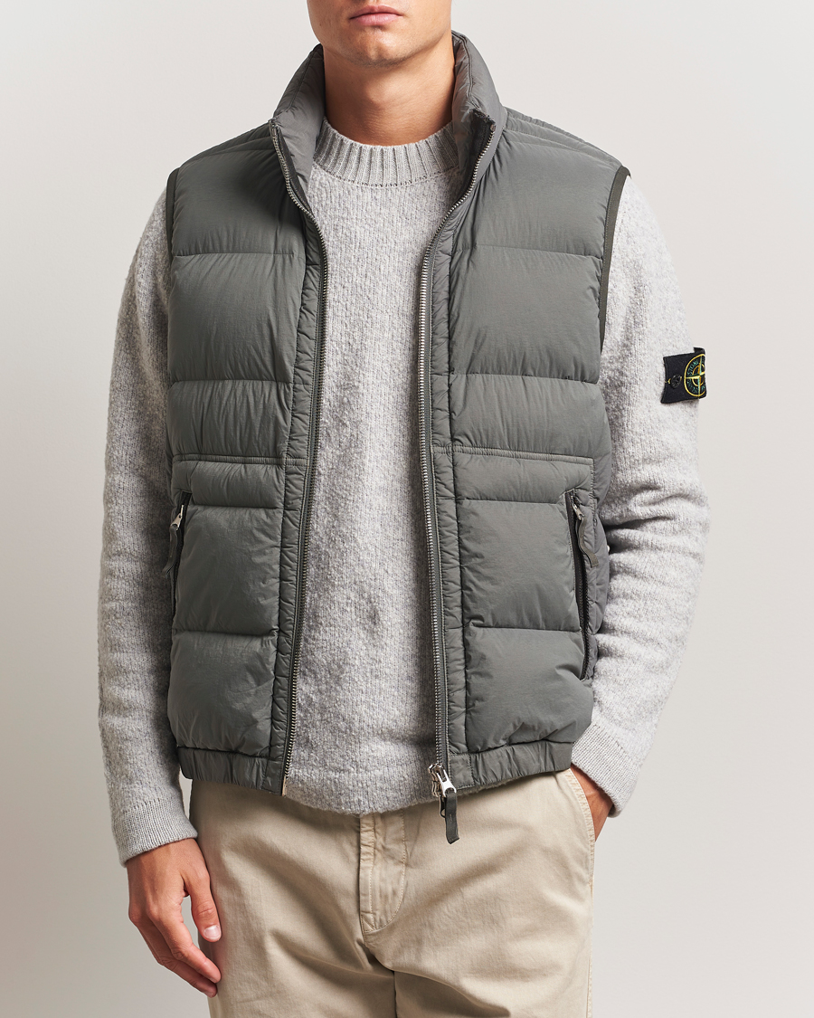 Herren | Jacken | Stone Island | Seamless Tunnel Nylon Down Vest Cement