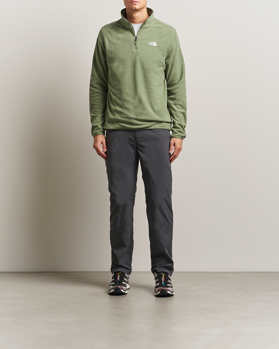 Herren | Pullover | The North Face | Glacier Fleece 1/4 Zip Sage Green