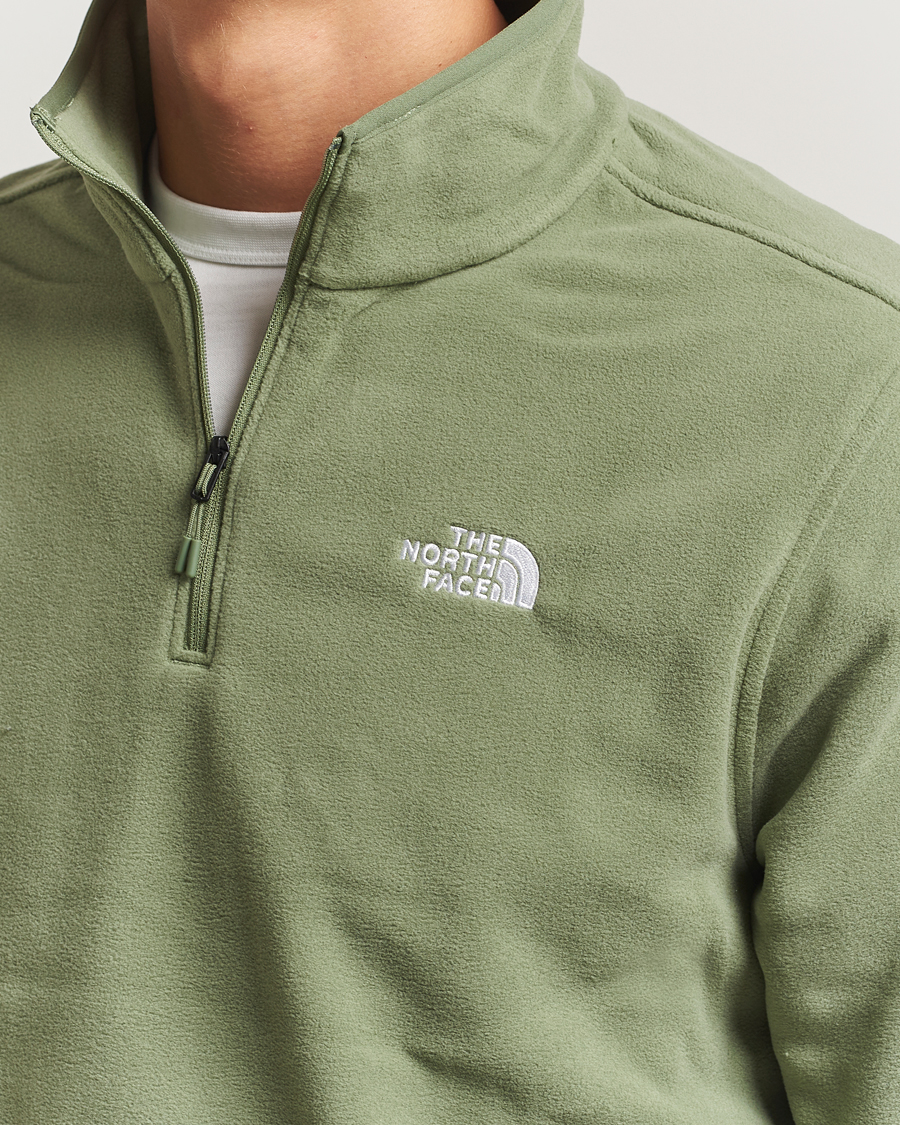 Herren | Pullover | The North Face | Glacier Fleece 1/4 Zip Sage Green
