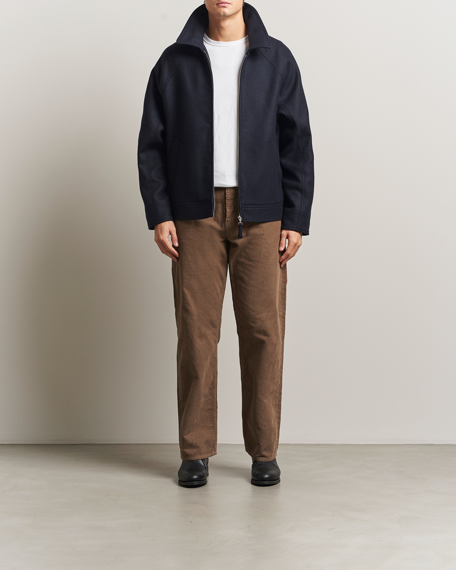 Herren | Jacken | A.P.C. | Chase Wool Bomber Jacket Dark Navy