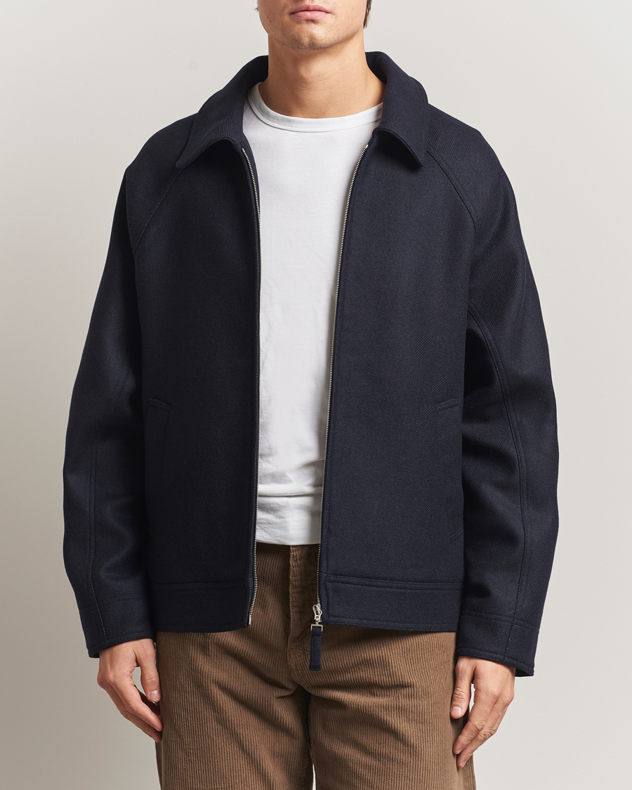 Herren | Jacken | A.P.C. | Chase Wool Bomber Jacket Dark Navy