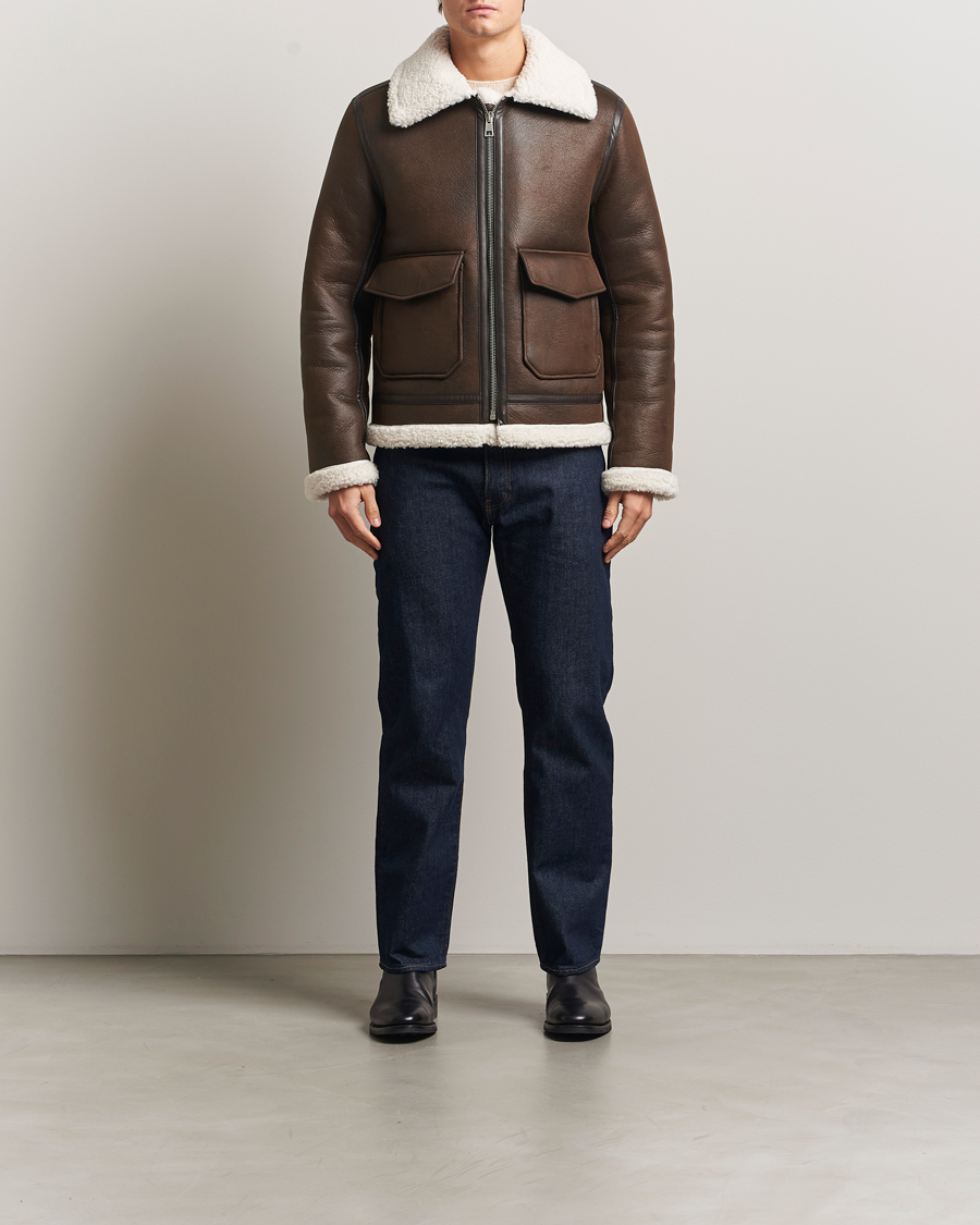 Herren | Jacken | A.P.C. | Tommy Aviator Jacket Brown