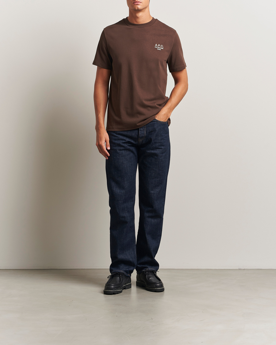 Herren | T-Shirts | A.P.C. | Rue Madame T-Shirt Brown
