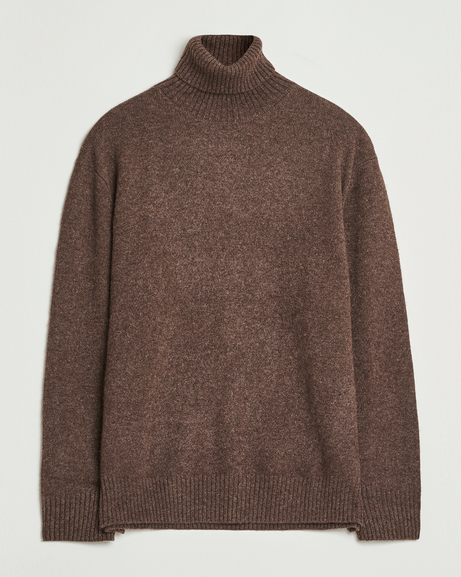 Herren | Pullover | A.P.C. | Mahe Yak Knitted Rollneck Marron Chine