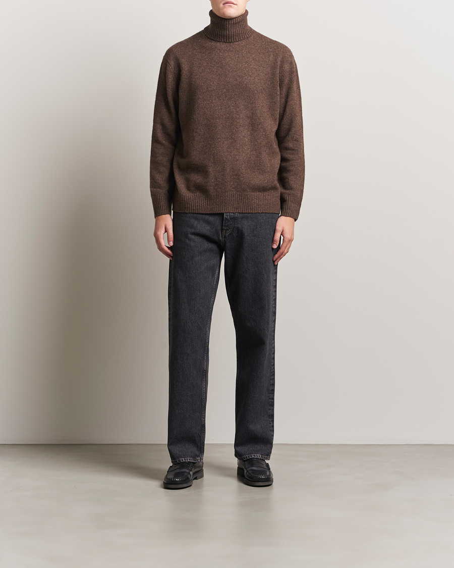 Herren | Pullover | A.P.C. | Mahe Yak Knitted Rollneck Marron Chine