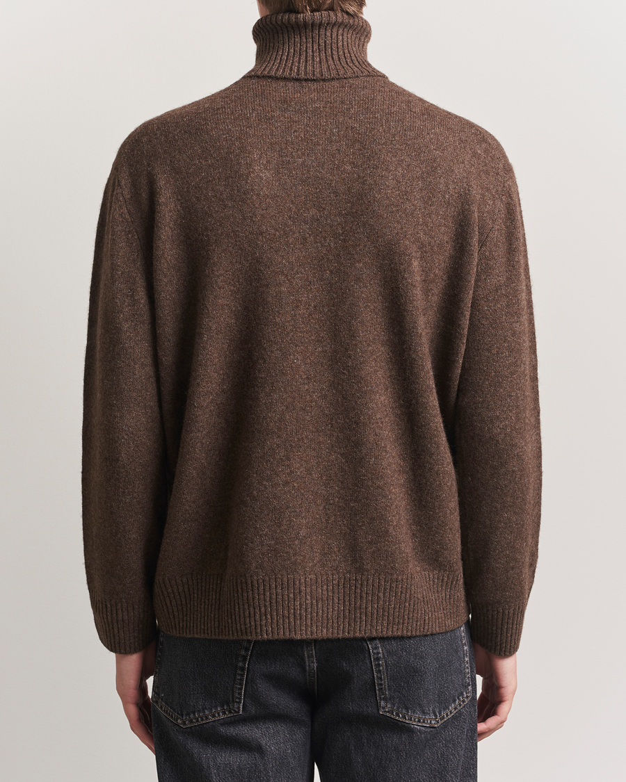 Herren | Pullover | A.P.C. | Mahe Yak Knitted Rollneck Marron Chine