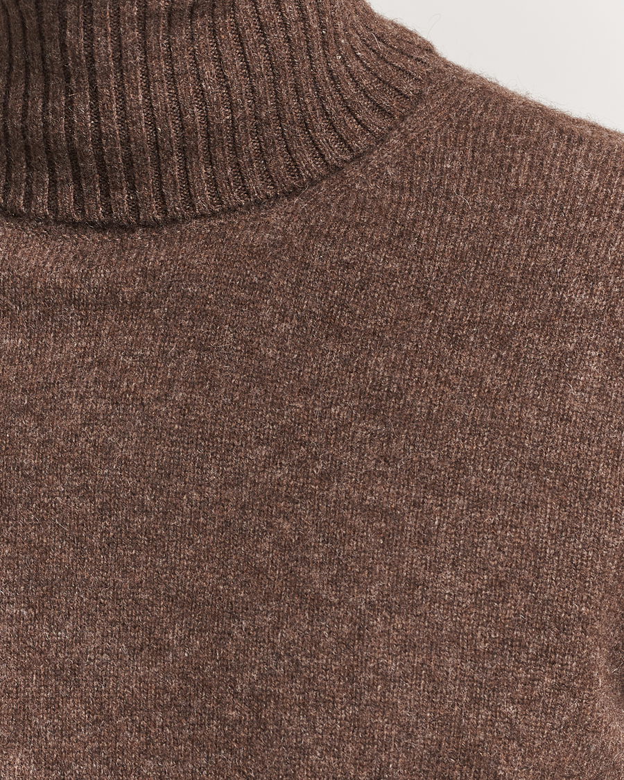 Herren | Pullover | A.P.C. | Mahe Yak Knitted Rollneck Marron Chine