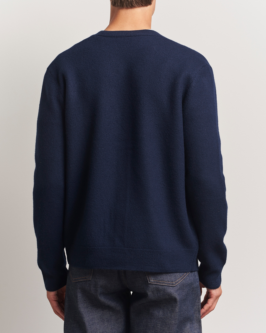 Herren | Pullover | A.P.C. | Kenny Wool Knitted Cardigan Dark Navy