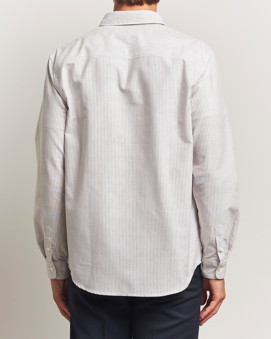 Herren | Hemden | A.P.C. | Greg Striped Oxford Shirt Burgundy/White