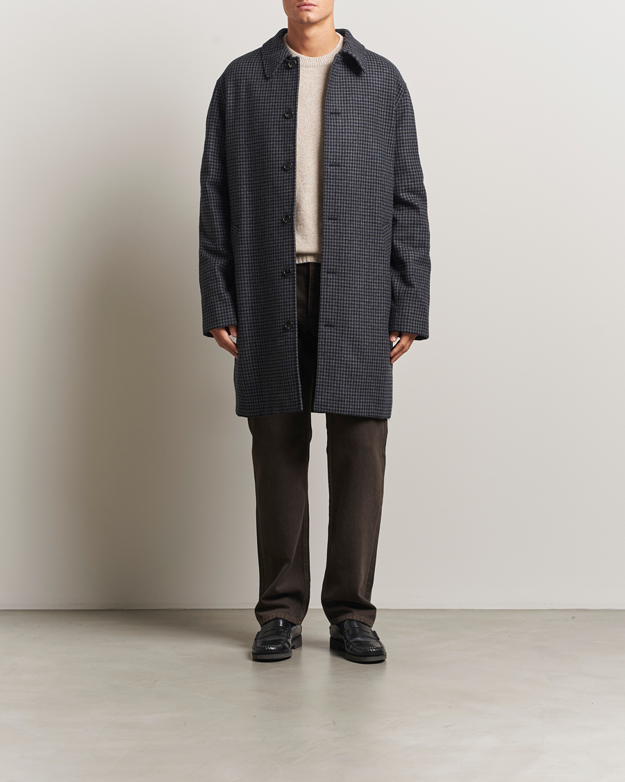Herren | Jacken | A.P.C. | Paul Wool Houndstooth Coat Anthracite