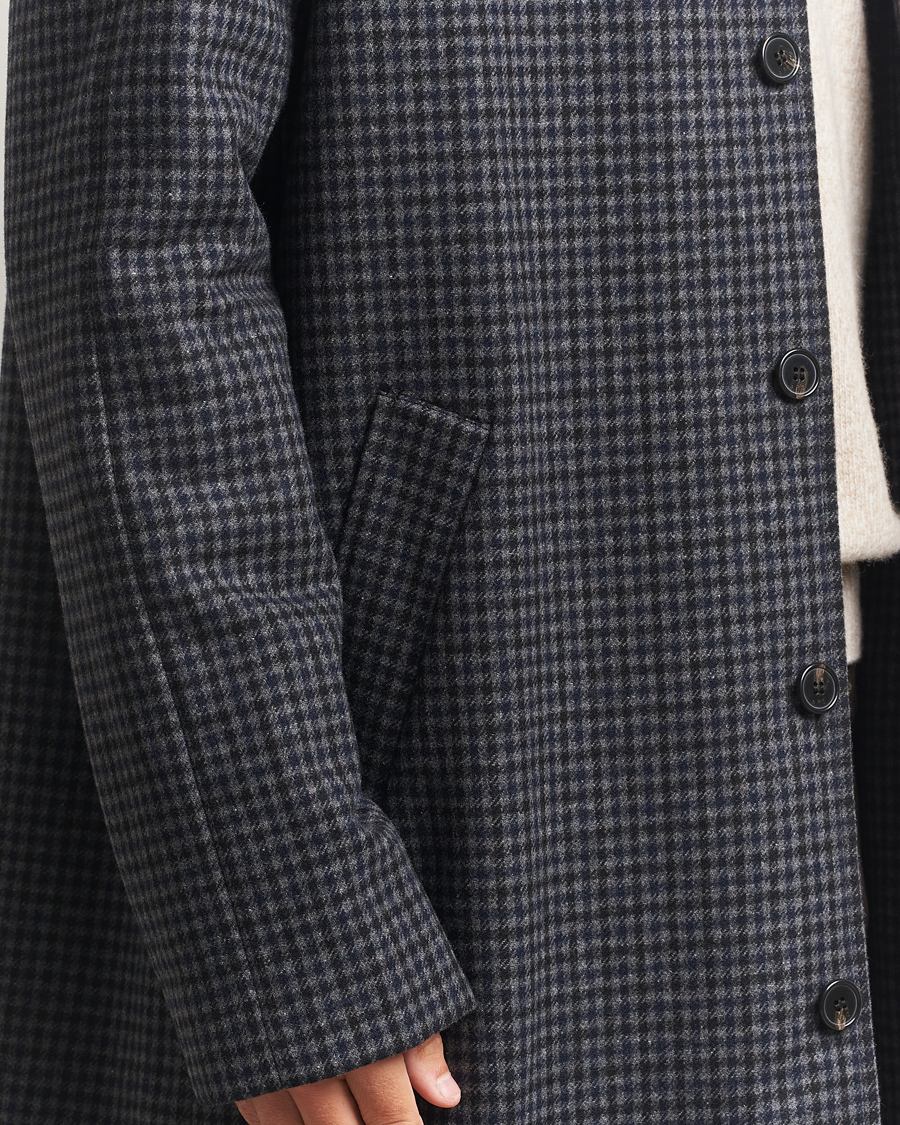 Herren | Jacken | A.P.C. | Paul Wool Houndstooth Coat Anthracite