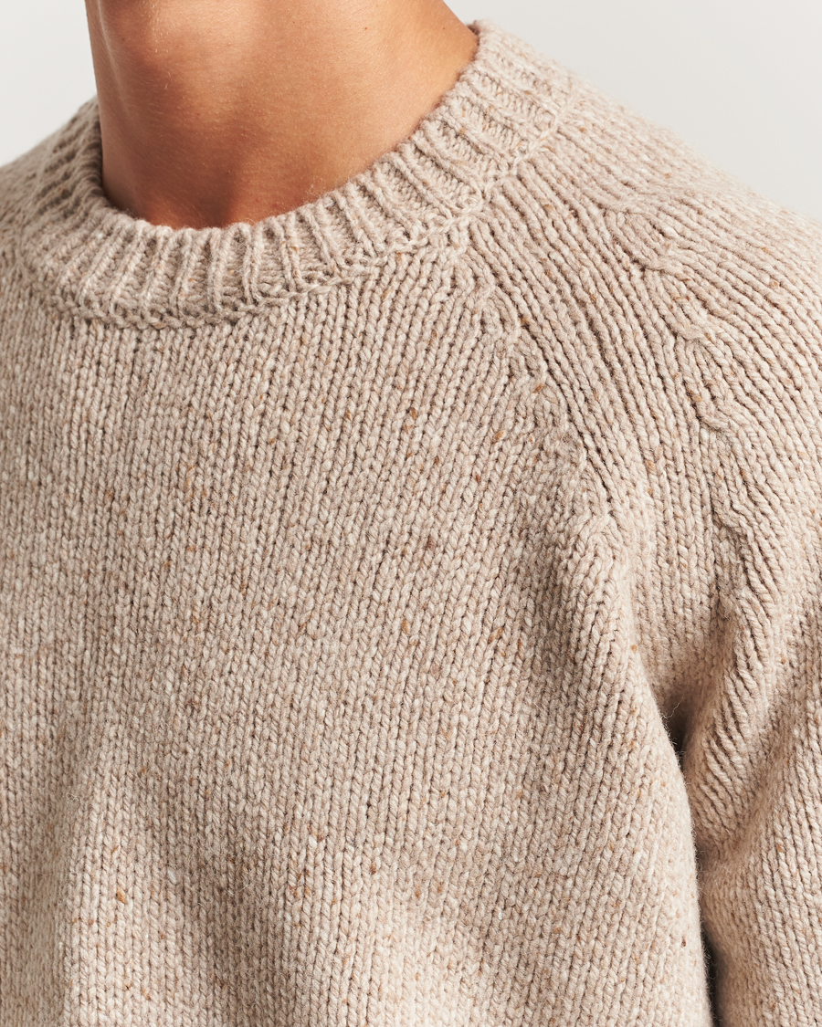 Herren | Pullover | A.P.C. | Harris Wool Knitted Sweater Beige