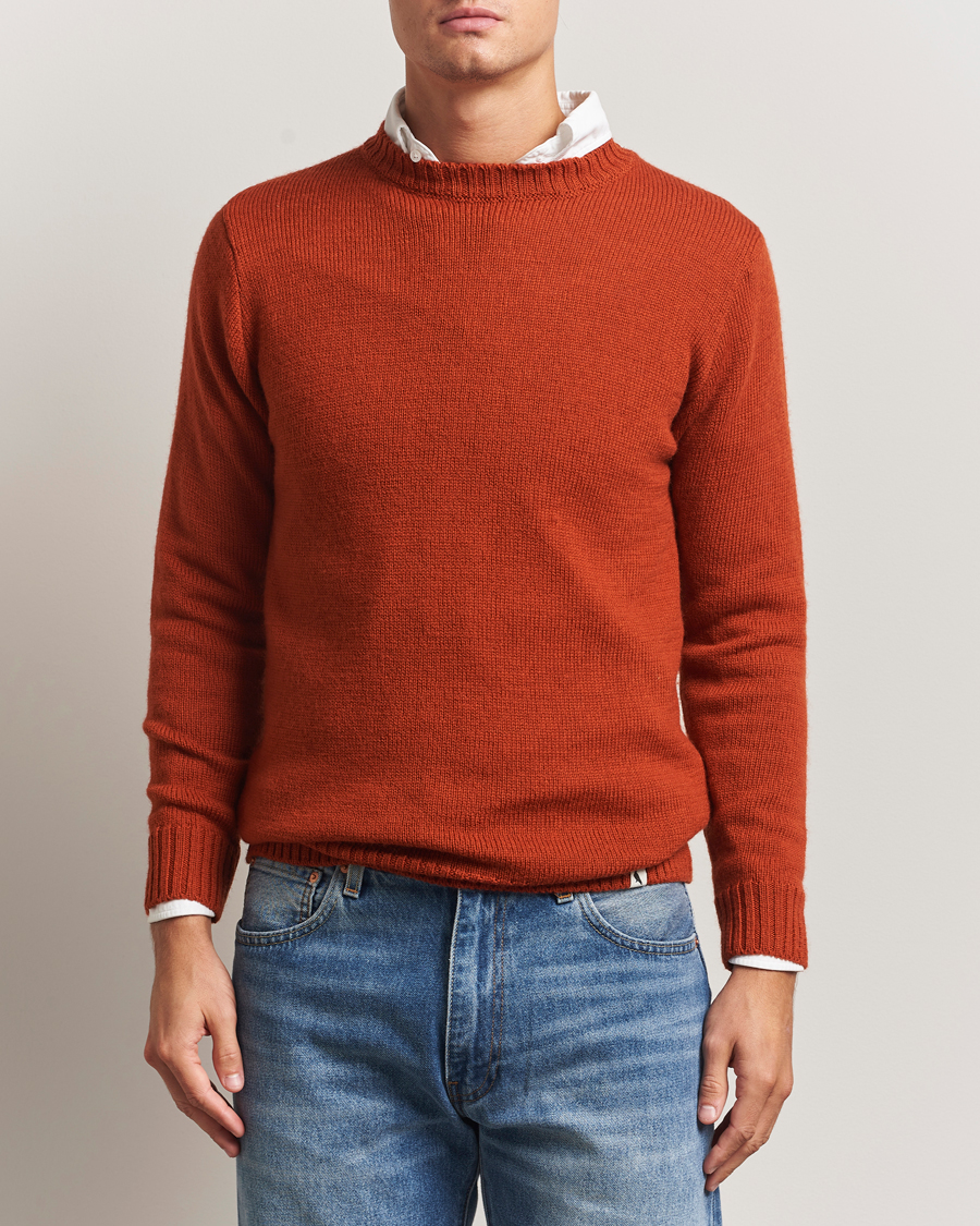 Herren | Pullover | Peregrine | Maker's Stitch Merino Crew Orange