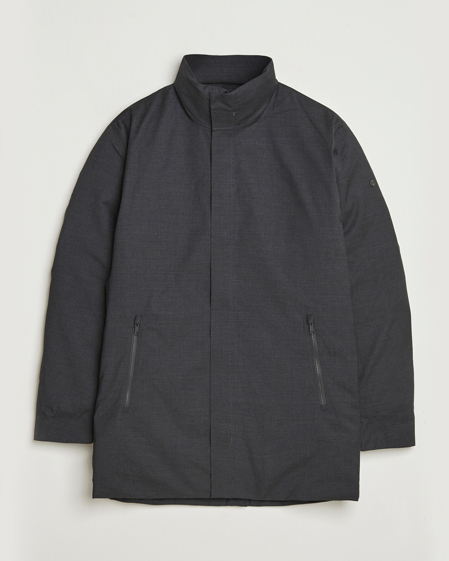 Herren | Jacken | Scandinavian Edition | Axis Loro Piana Padded Coat Dark Grey Melange