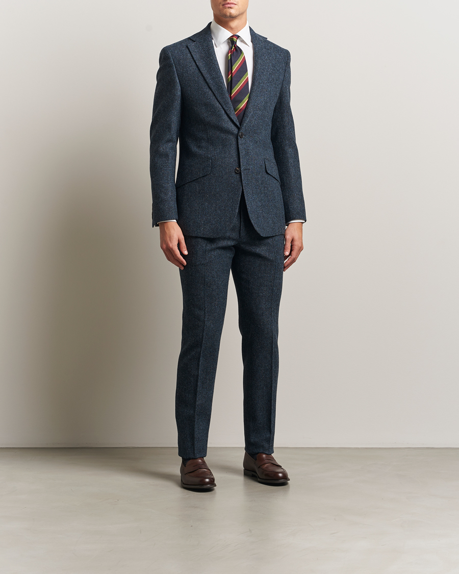 Herren | Sakkos | Walker Slater | Edward Shetland Wool Donegal Blazer Navy