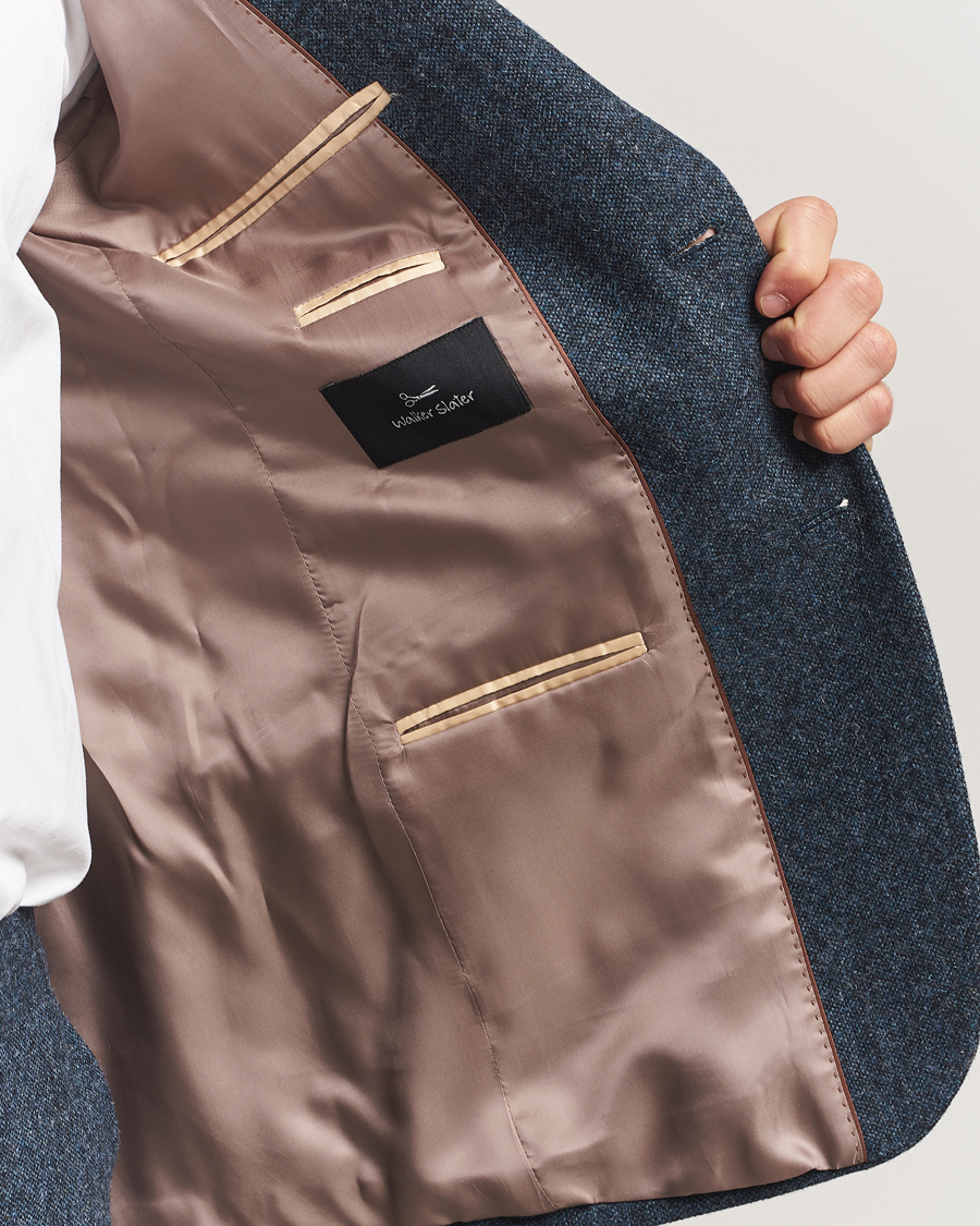 Herren | Sakkos | Walker Slater | Edward Shetland Wool Donegal Blazer Navy