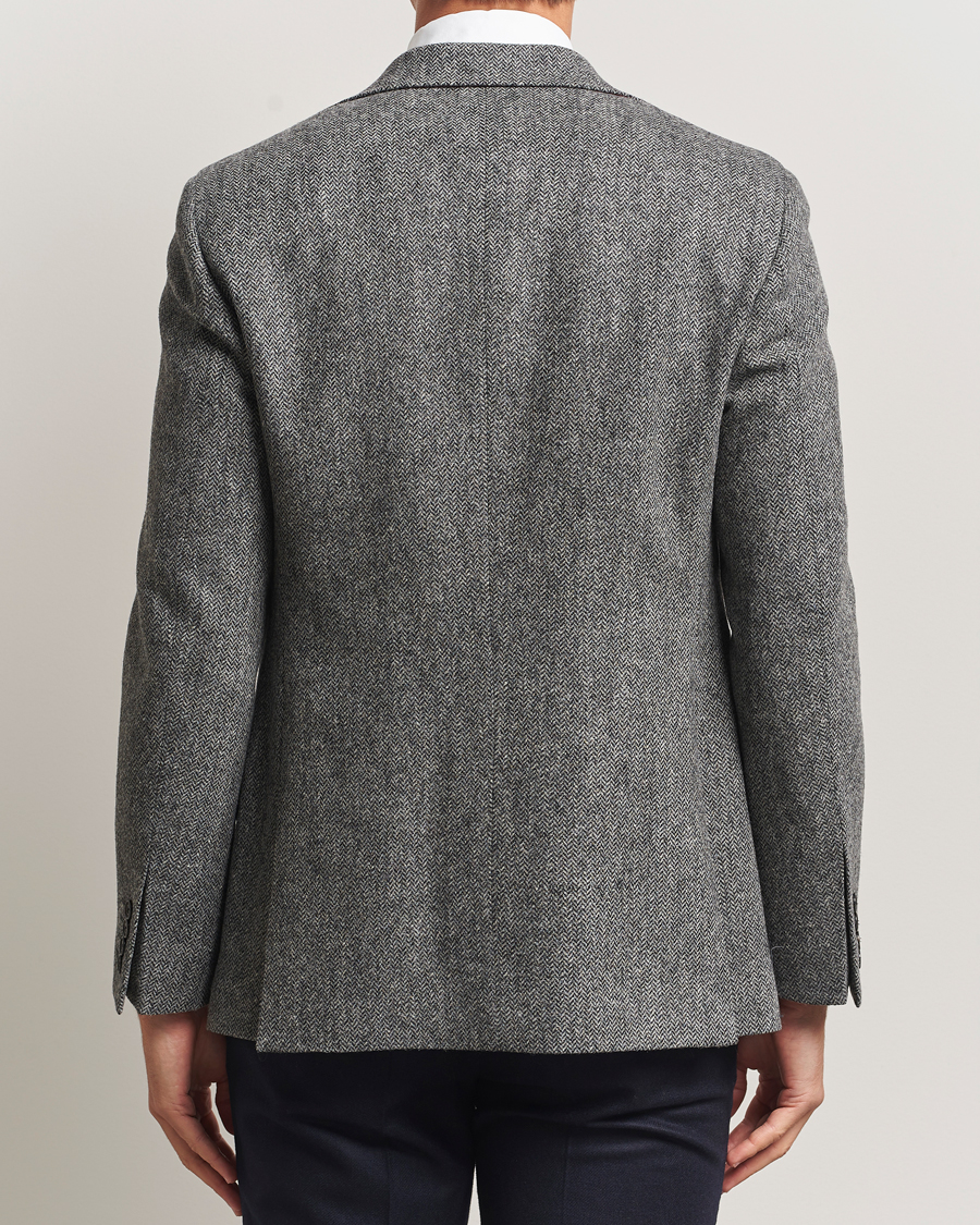 Herren | Sakkos | Walker Slater | Edward Lambswool Herringbone Blazer Dark Grey