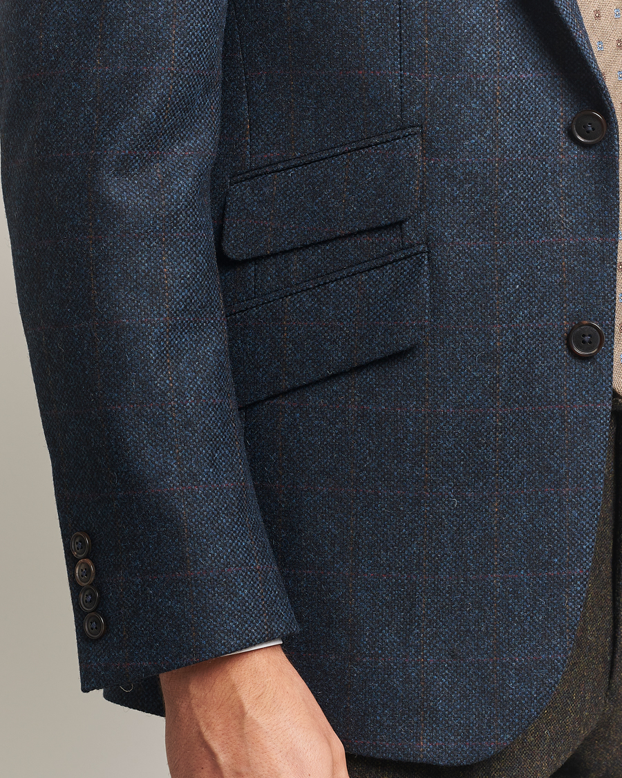 Herren | Sakkos | Walker Slater | Edward Lambswool Windowpane Blazer Navy