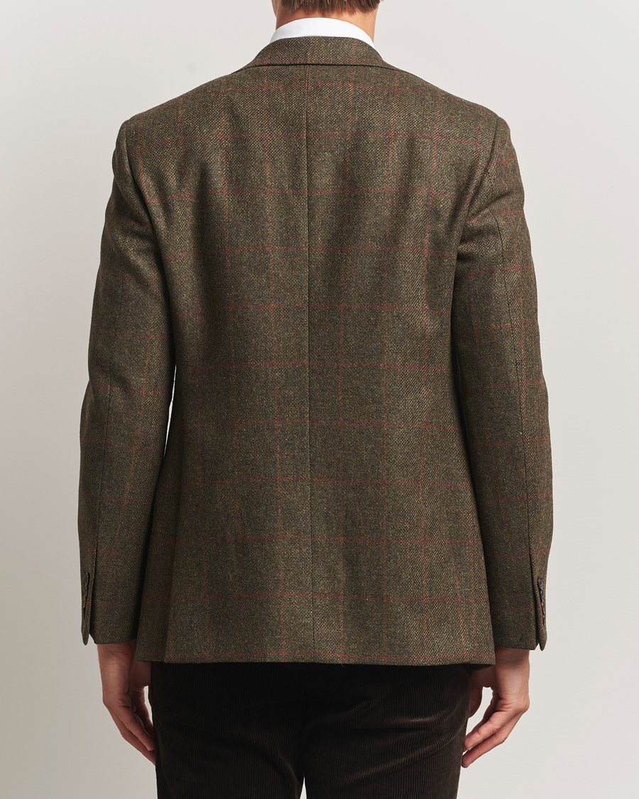 Herren | Sakkos | Walker Slater | Edward Lambswool Windowpane Blazer Dark Green