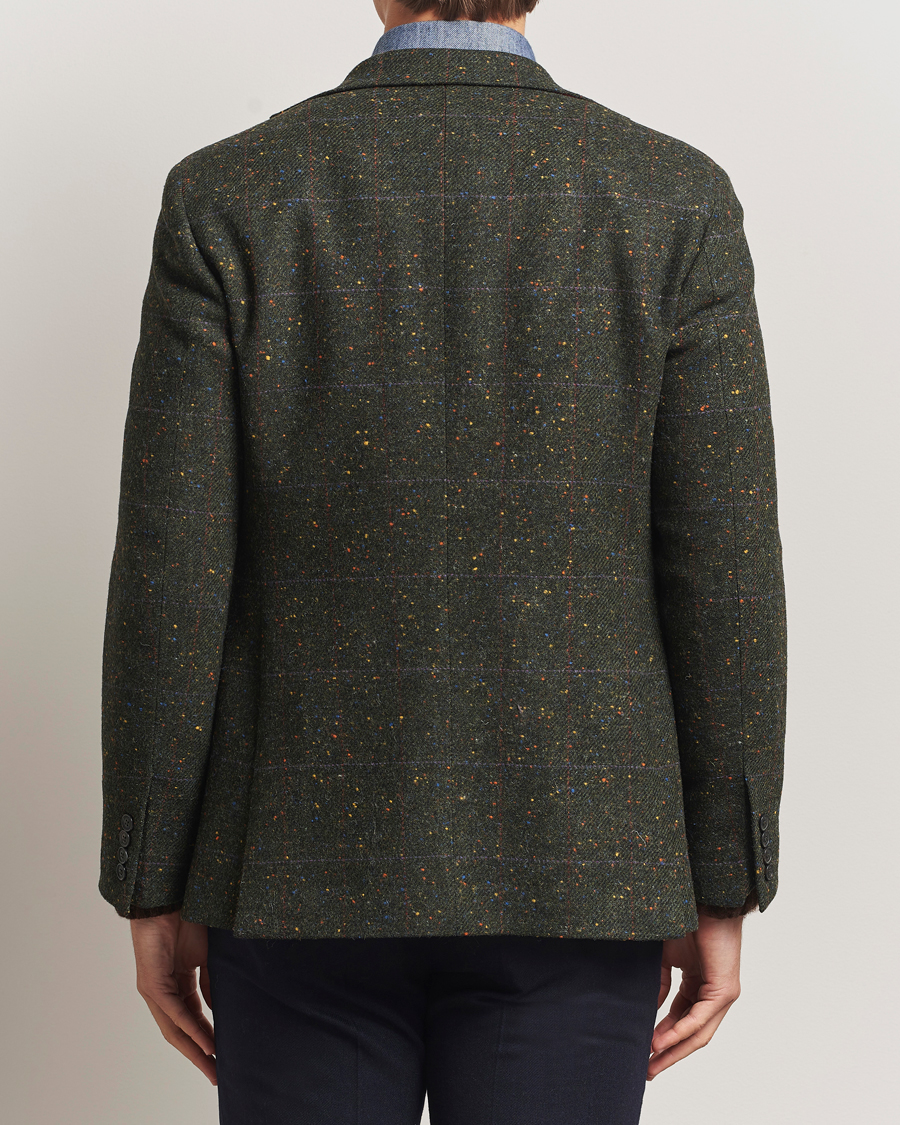 Herren | Sakkos | Walker Slater | Edward Lambswool Donegal Windowpane Blazer Dark Green
