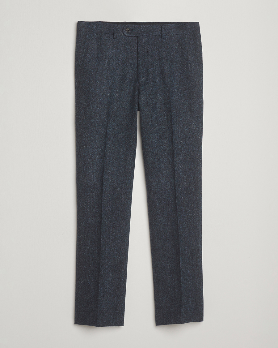 Herren | Sakkos | Walker Slater | Edward Shetland Wool Donegal Trousers Navy