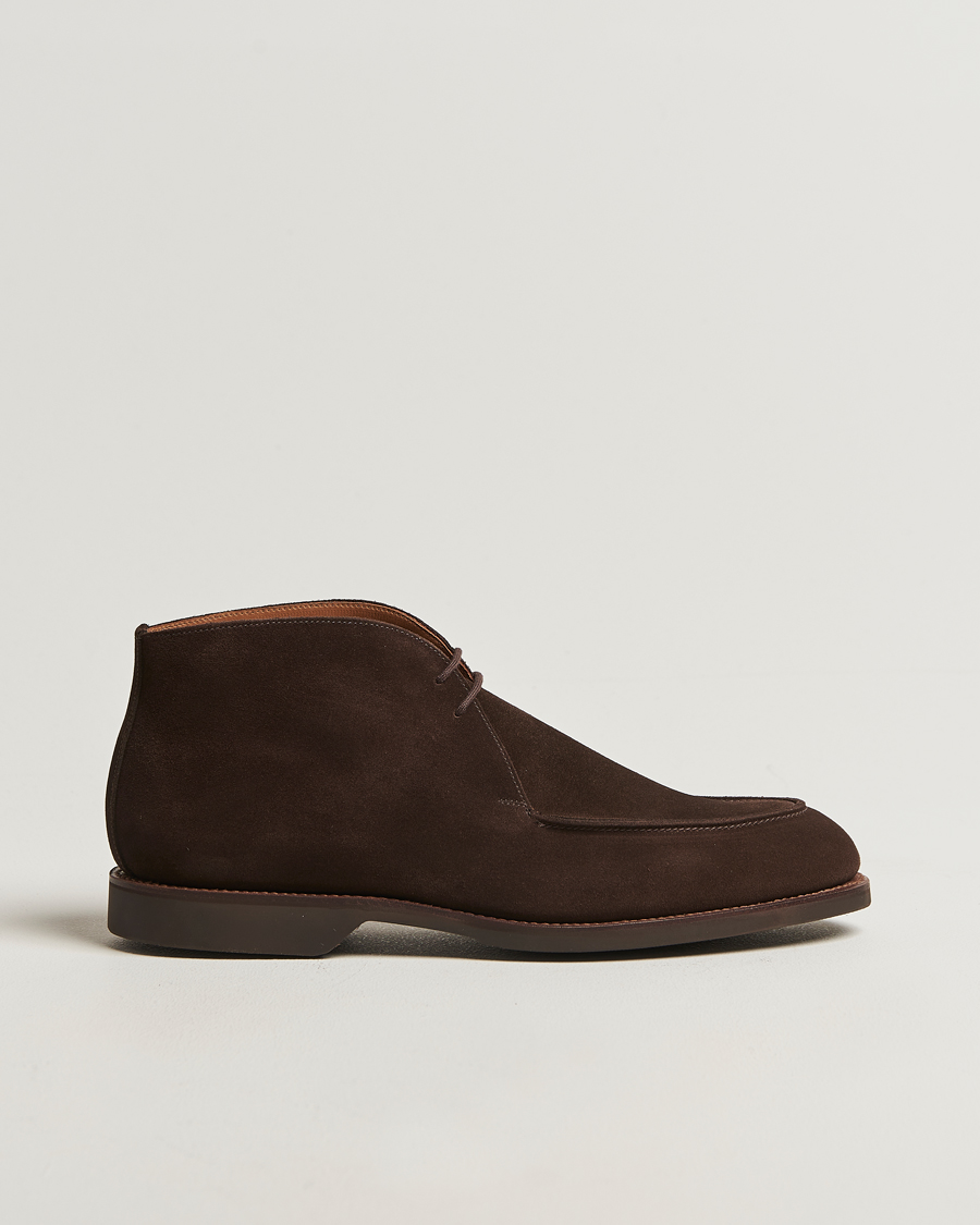 Herren | Boots | Crockett & Jones | Bibury Chukka Boot Dark Brown Suede