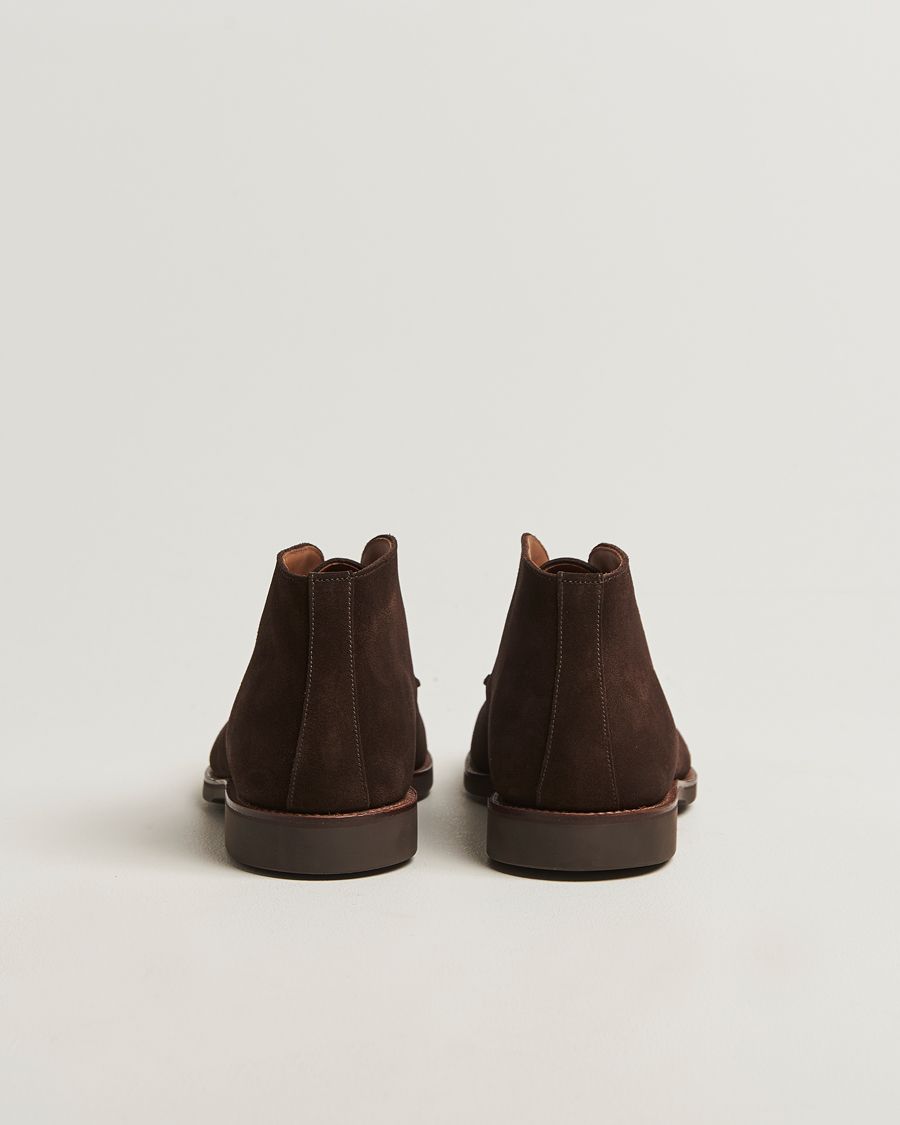 Herren | Boots | Crockett & Jones | Bibury Chukka Boot Dark Brown Suede