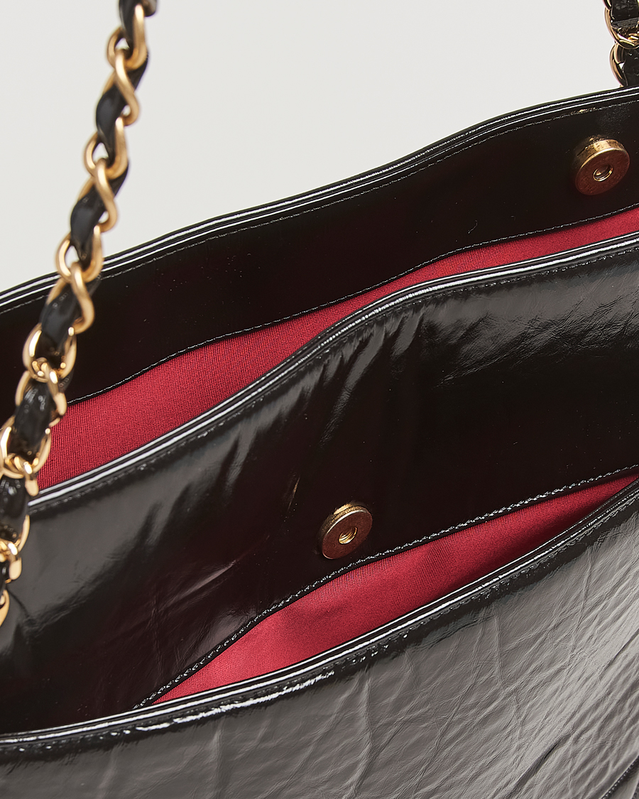 Herren | Chanel Pre-Owned Chain Tote Bag Black | Chanel Pre-Owned | Chain Tote Bag Black