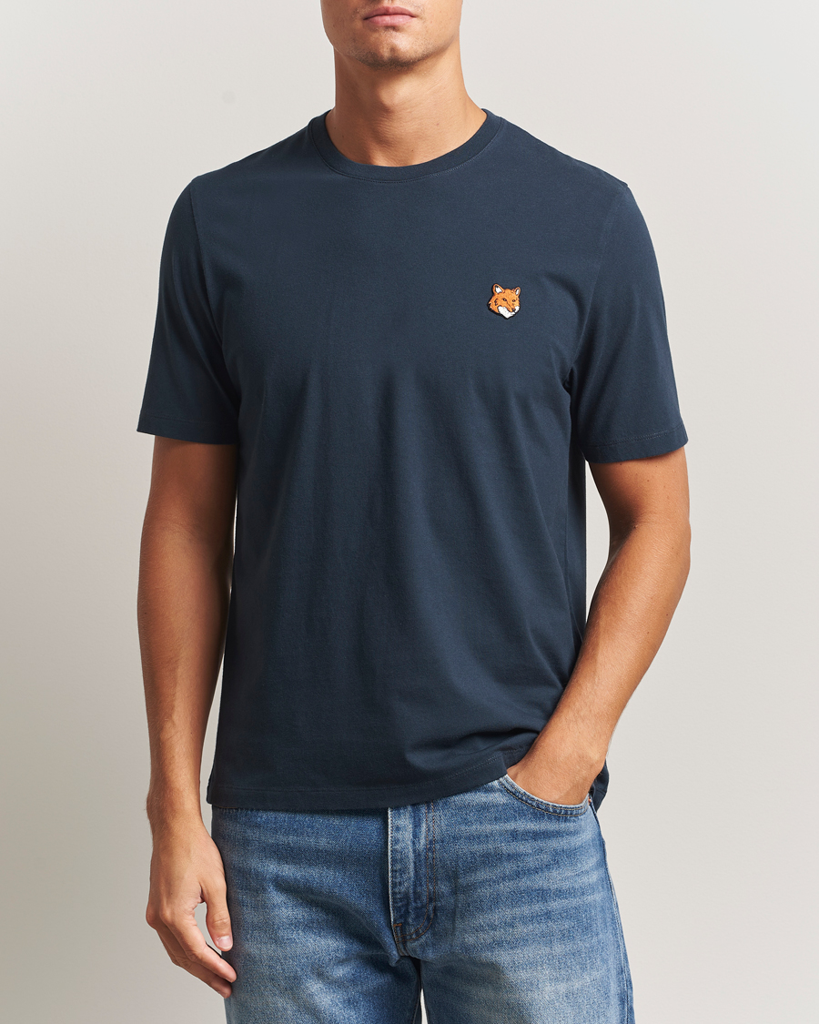 Herren | T-Shirts | Maison Kitsuné | Fox Head T-Shirt Classic Navy
