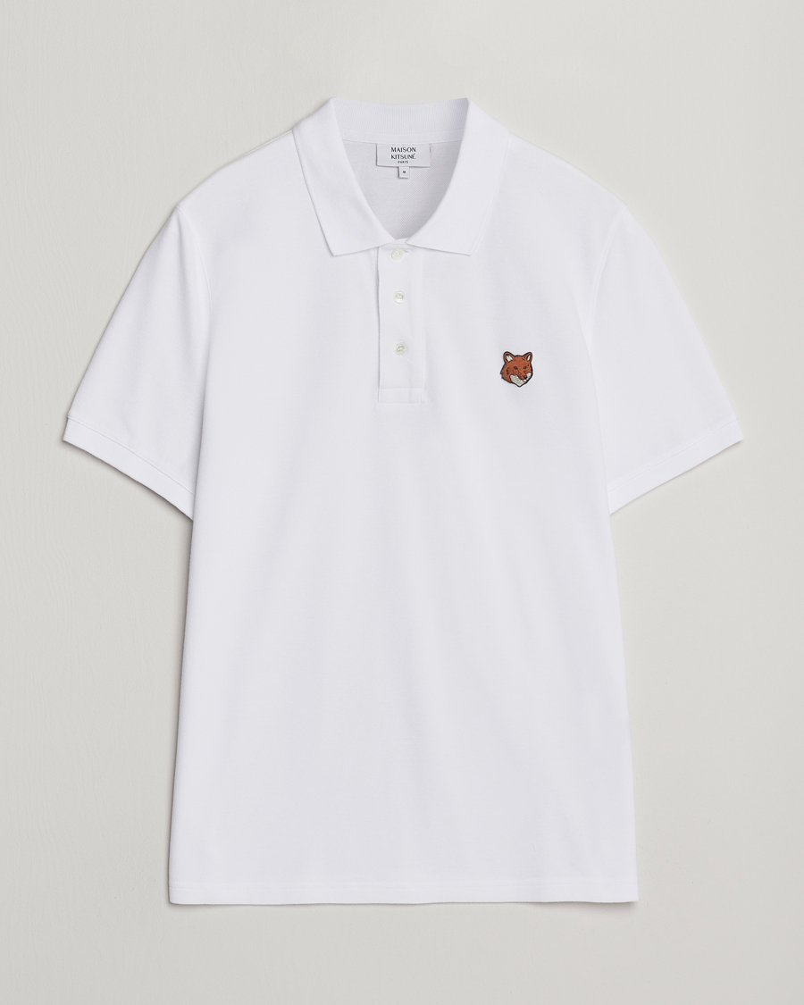 Herren | Poloshirts | Maison Kitsuné | Fox Head Polo White