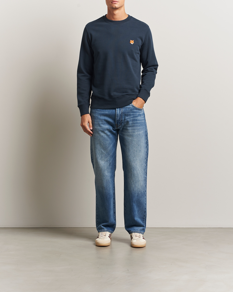 Herren | Pullover | Maison Kitsuné | Fox Head Sweatshirt Classic Navy