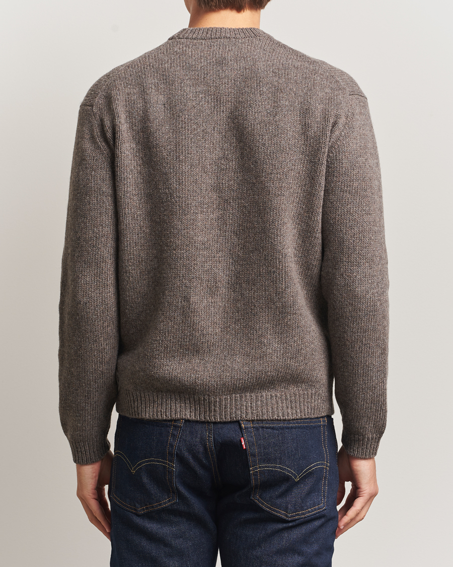 Herren | Pullover | Maison Kitsuné | Dressed Fox Wool Knitted Sweater Dark Grey Melange