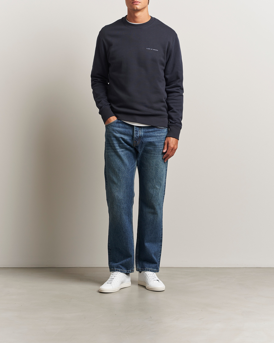 Herren | Pullover | Tiger of Sweden | Emerson Crew Neck Sweatshirt Light Ink