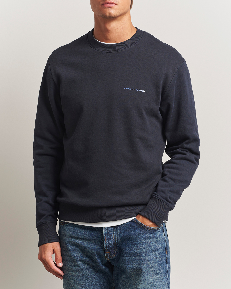 Herren | Pullover | Tiger of Sweden | Emerson Crew Neck Sweatshirt Light Ink