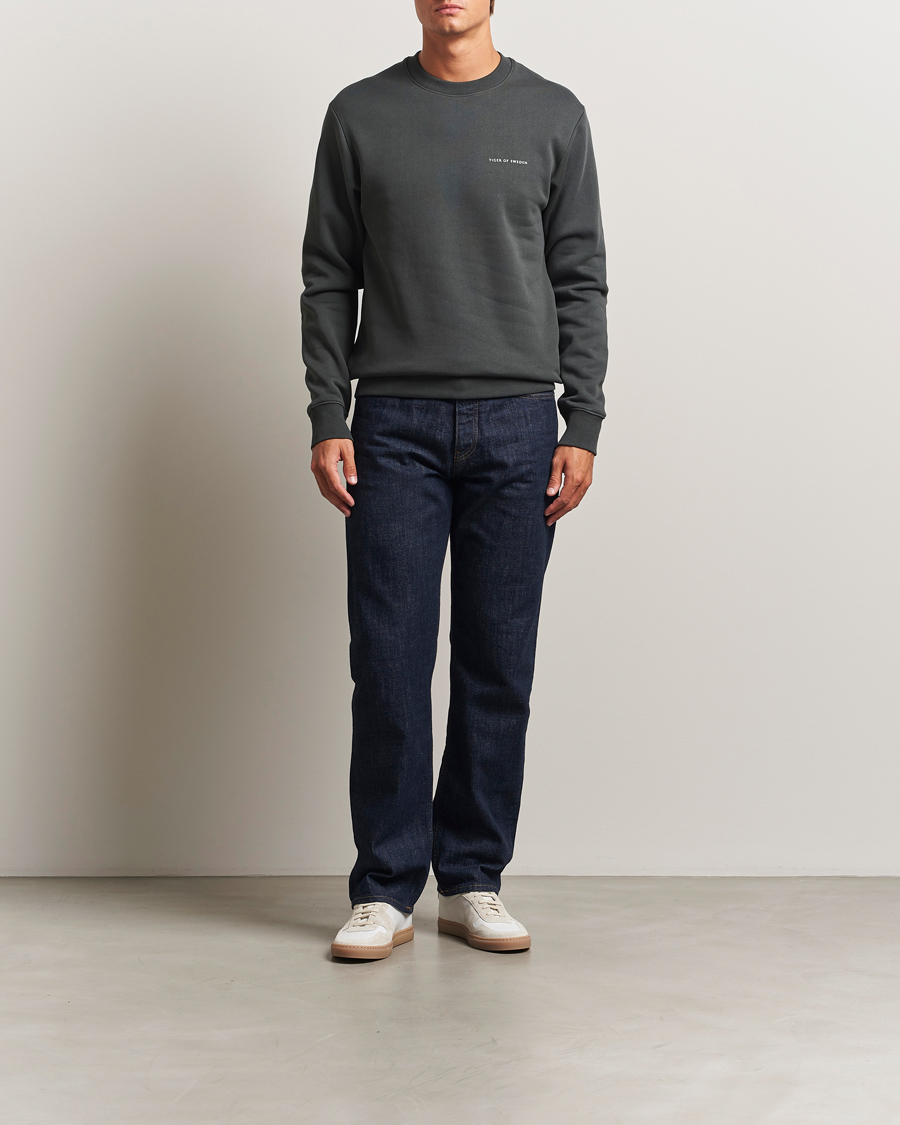 Herren | Pullover | Tiger of Sweden | Emerson Crew Neck Sweatshirt Midnight Green